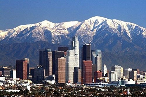 LOS ANGELES SKYLINE POSTER Amazing LA Winter Shot RARE HOT NEW 24x36
