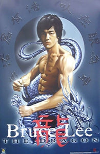 BRUCE LEE POSTER - ENTER THE DRAGON - KARATE RARE NEW