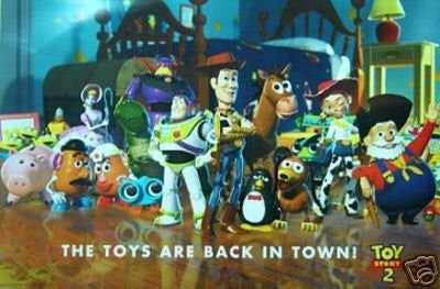 Disney - TOY Story 2 Cast Poster Buzz Lightyear Pixar