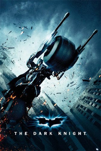 BATMAN THE DARK KNIGHT POSTER Motorcycle RARE NEW