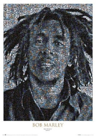 BOB MARLEY PHOTOMOSAIC II POSTER Reggae Jamaica Mosaic