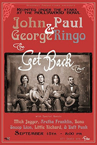 THE BEATLES REUNION POSTER The Get Back Tour RARE HOT NEW 24x36