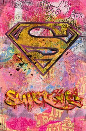 SUPERGIRL POSTER - GRAFFITI LOGO - NEW SUPERMAN 24X36