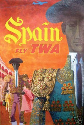 SPAIN VINTAGE TRAVEL POSTER Airline RARE HOT NEW