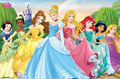 DISNEY PRINCESSES POSTER Amazing Princess Group RARE HOT NEW 22x34