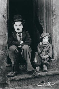 CHARLIE CHAPLIN POSTER - THE KID FAMOUS SHOT - 24X36