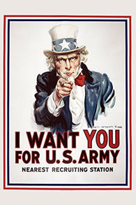 UNCLE SAM POSTER I Want You For US Army - Vintage RARE HOT NEW 24x36