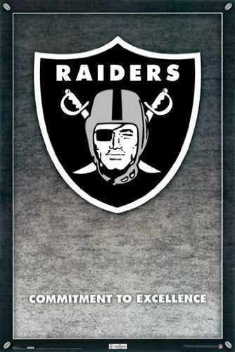 RAIDERS POSTER Oakland Logo RARE HOT NEW 24x36