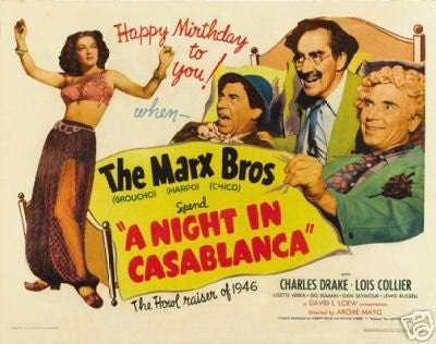 A Night in Casablanca Movie Poster the Marx Brothers 3