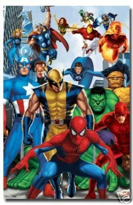 Marvel Heroes Poster Amazing Collage Rare Hot New
