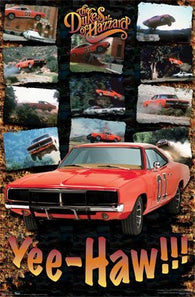 THE DUKES OF HAZZARD POSTER - AMAZING CAR ACTION SHOTS