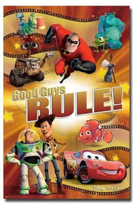 (22x34) Best of Pixar Movie (Good Guys Rule) Poster Print