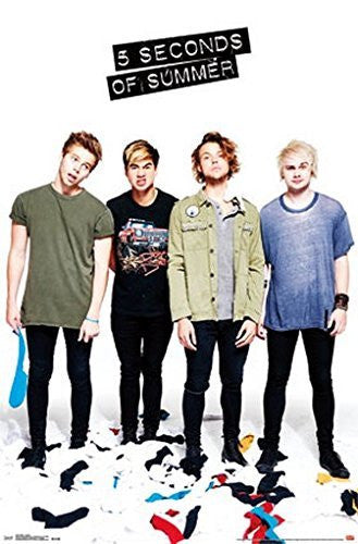 5 SECONDS OF SUMMER POSTER Amazing Group Shot RARE HOT NEW 22x34