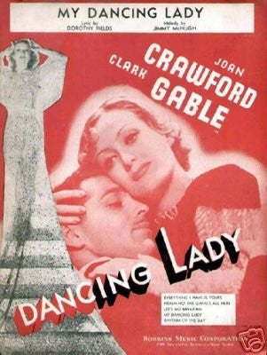 Dancing Lady Movie Poster Joan Crawford Clark Gable