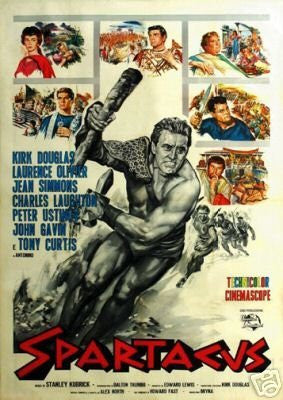 Spartacus Movie Poster Kirk Douglas Rare Hot Vintage 2