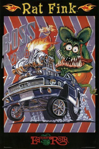 RAT FINK POSTER Boss Mustang RARE HOT NEW 24X36
