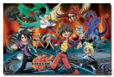 BAKUGAN POSTER Battle Action RARE HOT NEW 24X36