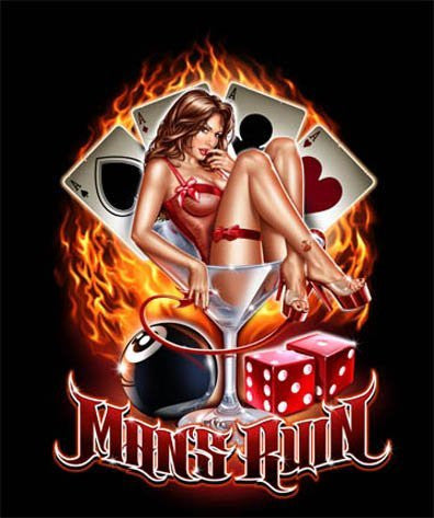 HOT SEXY PINUP GIRL IN MARTINI GLASS POSTER - 24X36