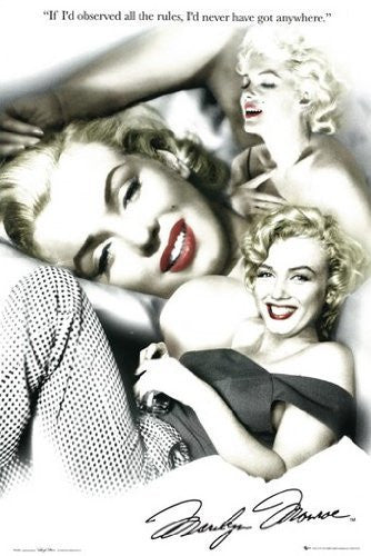 MARILYN MONROE POSTER Red Lips Collage RARE HOT NEW 24x36