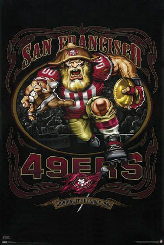 49ers POSTER Running Back RARE HOT NEW 24x36