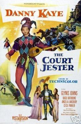 THE Court Jester Movie Poster Danny Kaye Rare Vintage