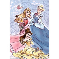 (22x34) Disney Princesses (Group) Art Poster Print