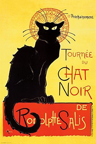 Steinlen - Chat Noir Poster by Théophile Alexandre Steinlen 24 x 36in