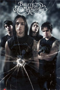 BULLET FOR MY VALENTINE POSTER Broken Glass Group Shot