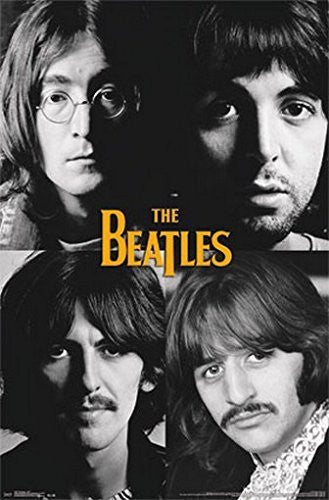 THE BEATLES POSTER Amazing Head Shot collage RARE HOT NEW 22x34