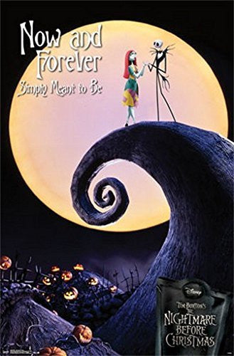 THE NIGHTMARE BEFORE CHRISTMAS POSTER Now and Forever RARE HOT NEW 22x34