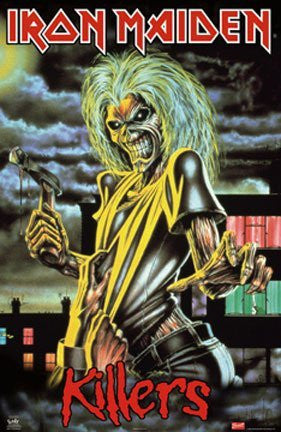 IRON MAIDEN - FAMOUS KILLER POSTER - NEW 24X36