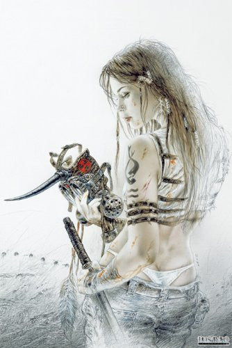 LUIS ROYO POSTER Sketch SEXY RARE HOT NEW 24X36
