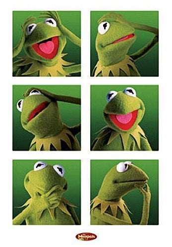 MUPPETS POSTER - FUNNY KERMIT COLLAGE - NEW HOT 24X36