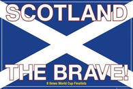 SCOTLAND FLAG POSTER - 8 WORLD CUP FINALIST - 24X36