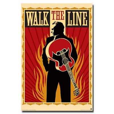 Johnny Cash - Walk the Line - Rare New Poster