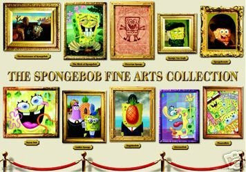 Sponge BOB Poster Fine Arts Collection Funny Rare NEW