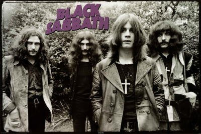 (24x36) Black Sabbath (Group, Wearing Crosses) Music Poster Print