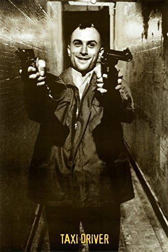 Vintage Taxi Driver Movie Poster Deniro RARE! PICTURE 24 x 36in