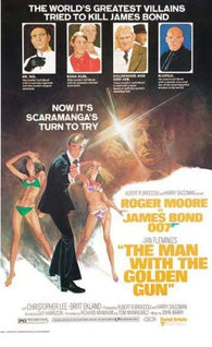 JAMES BOND MOVIE POSTER - MAN WITH THE GOLDEN GUN - NEW