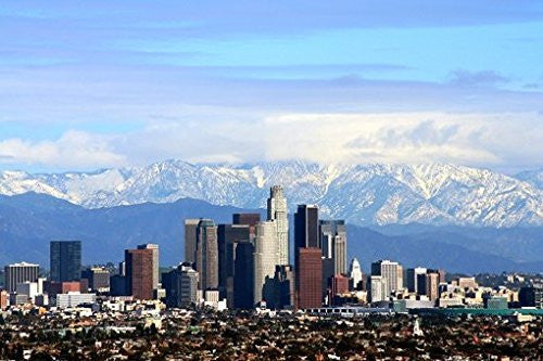 LOS ANGELES SKYLINE POSTER Amazing LA Winter Panoramic Shot RARE HOT NEW 24x36