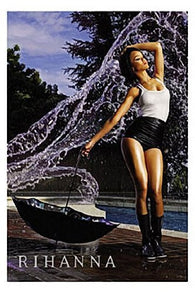 RIHANNA POSTER - SEXY HOT WATER SHOT - RARE NEW 24X36