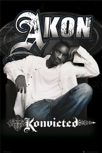 AKON POSTER Konvicted RARE NEW HOT 24X36