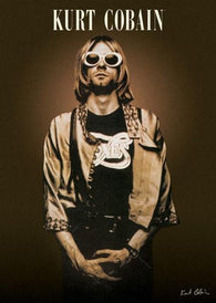 KURT COBAIN POSTER - SHADES - RARE NEW HOT 24X36