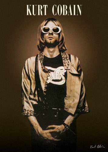 KURT COBAIN POSTER - SHADES - RARE NEW HOT 24X36