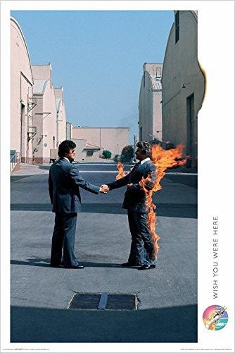 (24x36) Pink Floyd (Wish You Were Here, Man on Fire ) Music Poster Print