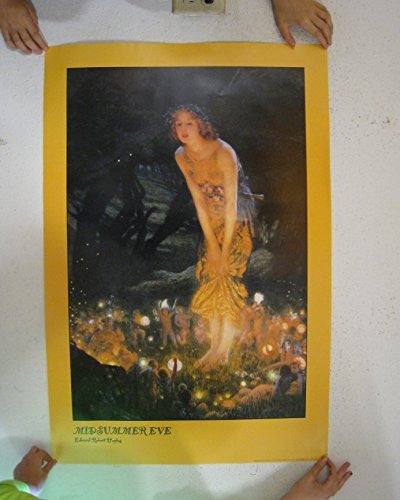 EDWARD ROBERT HUGHES POSTER Midsummer Eve NEW 24x36