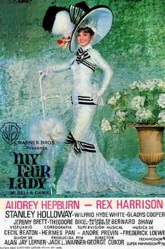 My Fair Lady Movie Poster Audrey Hepburn