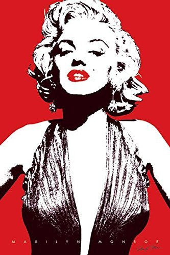 MARILYN MONROE POSTER Red Background RARE HOT NEW 24x36