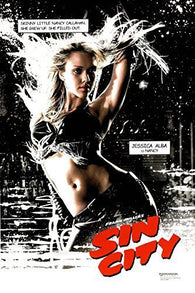 SIN CITY NANCY STRIPPING MOVIE POSTER JESSICA ALBA
