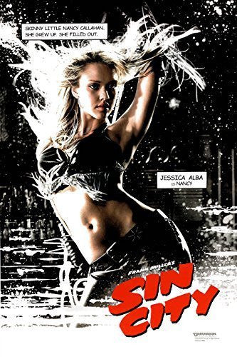 SIN CITY NANCY STRIPPING MOVIE POSTER JESSICA ALBA